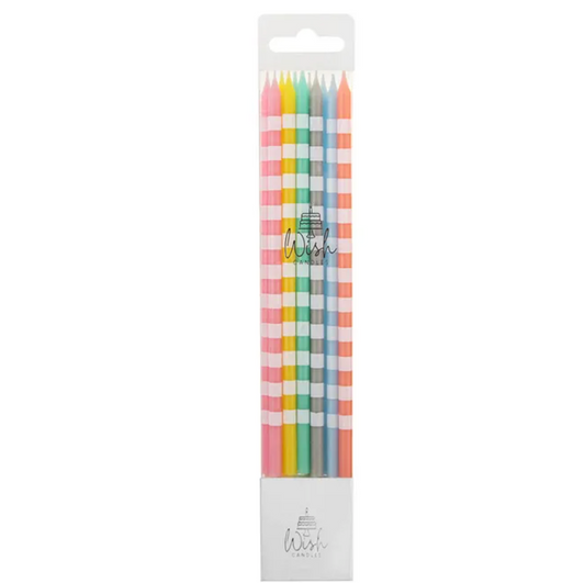 Multi Striped Candles